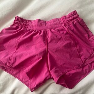 Lululemon hotty hot sonic pink shorts